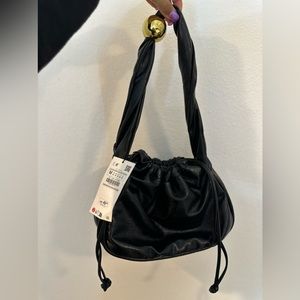 NWT Black over the shoulder Zara purse